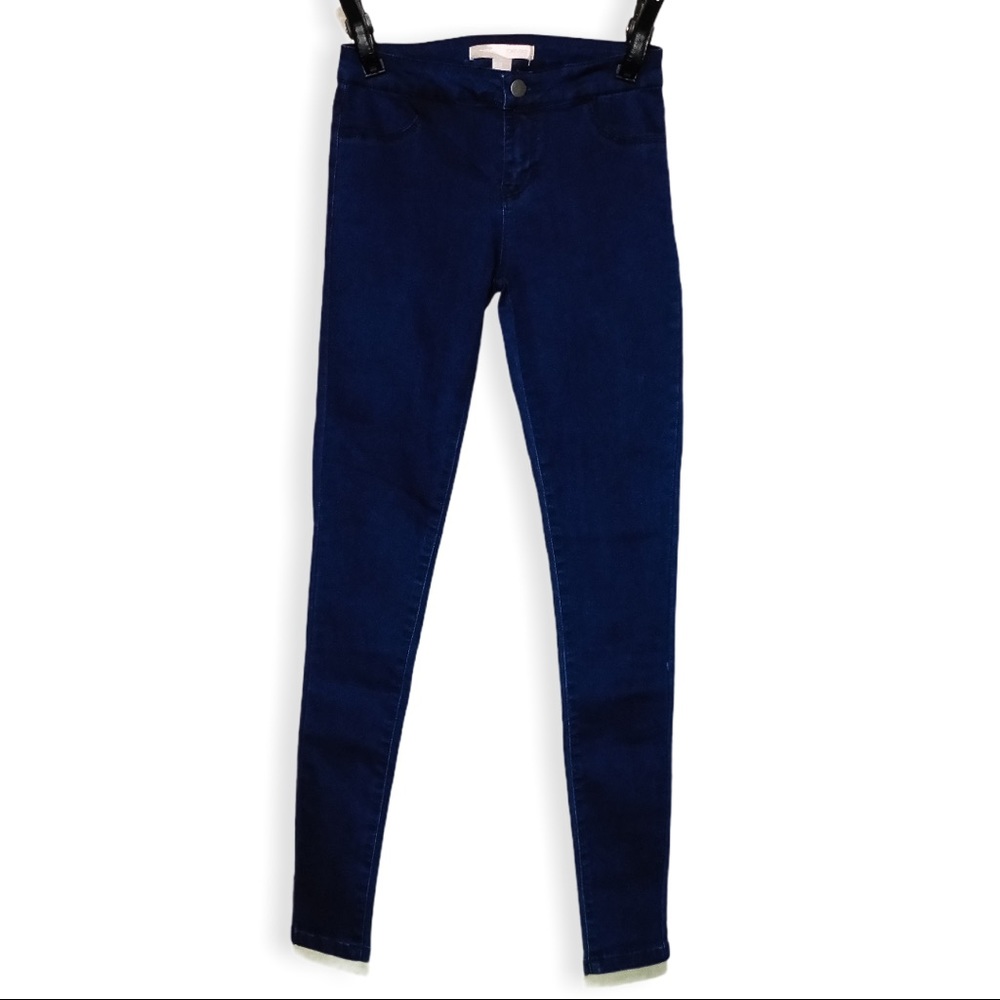 Mid Rise Skinny Denim Pants Jeggings Long 25" NWT